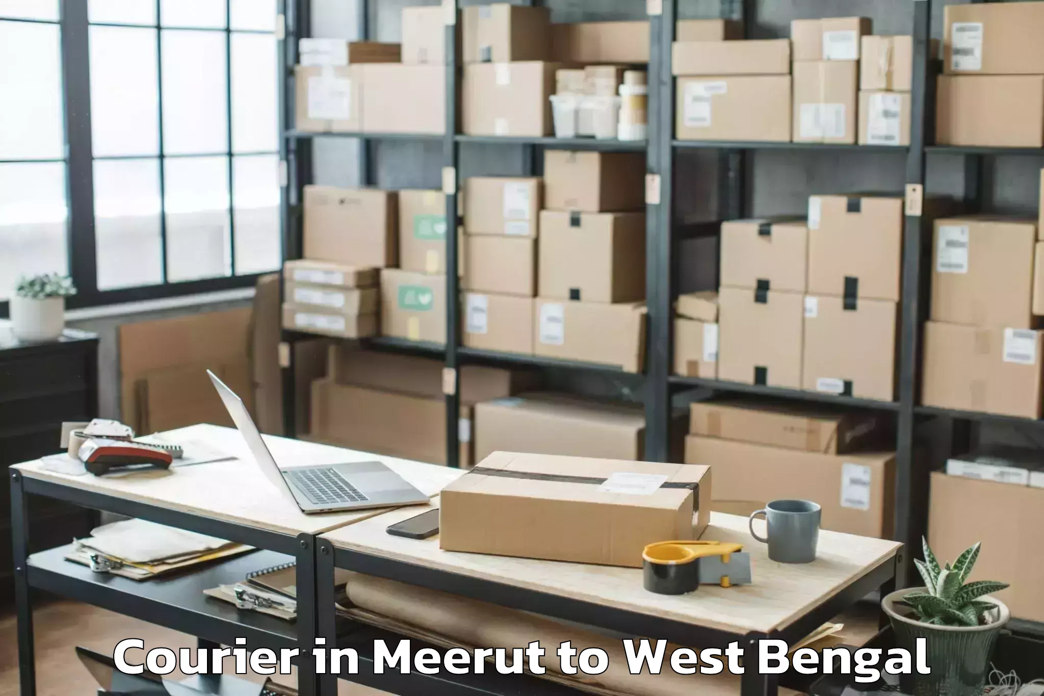 Leading Meerut to Kaliaganj Courier Provider